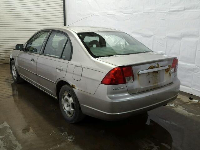 JHMES95643S029168 - 2003 HONDA CIVIC HYBR SILVER photo 3