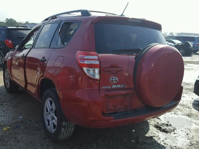 2T3ZF4DV6AW034900 - 2010 TOYOTA RAV4 RED photo 3