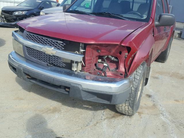 1GCDS136058110525 - 2005 CHEVROLET COLORADO RED photo 9