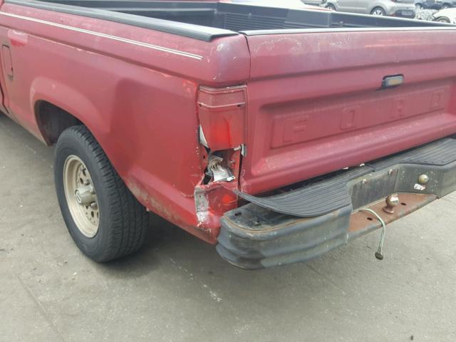 1FTCR10UXNTA49773 - 1992 FORD RANGER RED photo 9