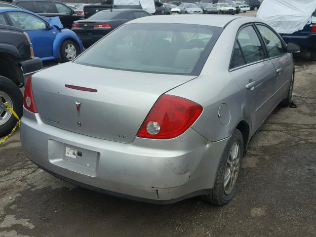 1G2ZG558964101140 - 2006 PONTIAC G6 SE1 SILVER photo 4