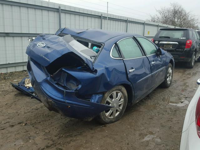 2G4WC562851251024 - 2005 BUICK LACROSSE C BLUE photo 4