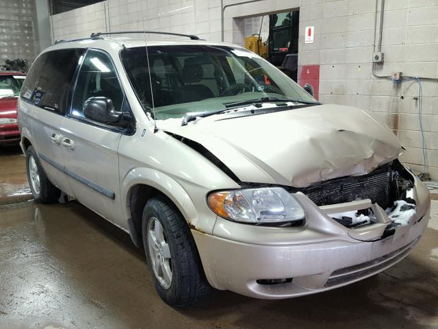 1D8GP45R66B678890 - 2006 DODGE CARAVAN SX TAN photo 1