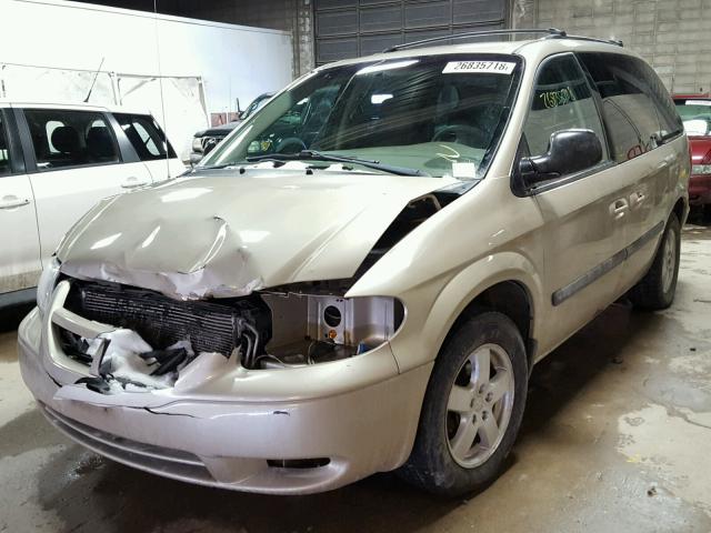 1D8GP45R66B678890 - 2006 DODGE CARAVAN SX TAN photo 2