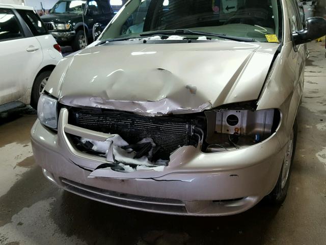 1D8GP45R66B678890 - 2006 DODGE CARAVAN SX TAN photo 9