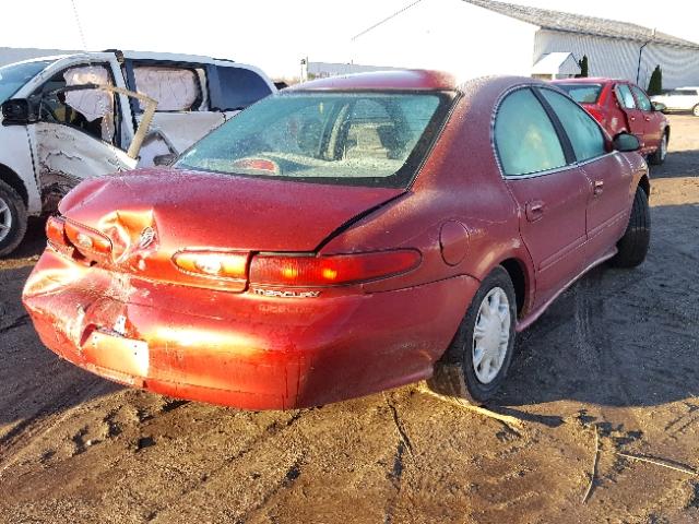 1MEFM50U6WG625628 - 1998 MERCURY SABLE GS RED photo 4