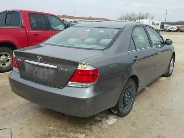 4T1BE32K46U714494 - 2006 TOYOTA CAMRY LE GRAY photo 4