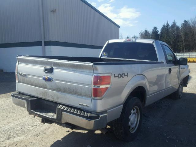 1FTMF1EM5BKD16082 - 2011 FORD F150 SILVER photo 4