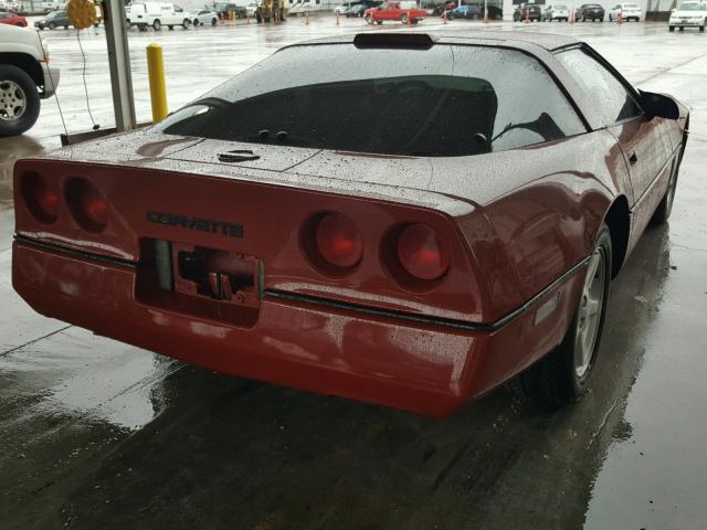 1G1YY2185H5108004 - 1987 CHEVROLET CORVETTE MAROON photo 4