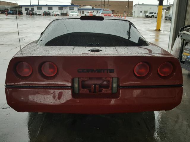 1G1YY2185H5108004 - 1987 CHEVROLET CORVETTE MAROON photo 9