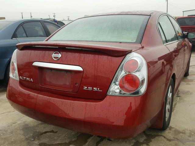 1N4AL11D55C149891 - 2005 NISSAN ALTIMA S MAROON photo 4