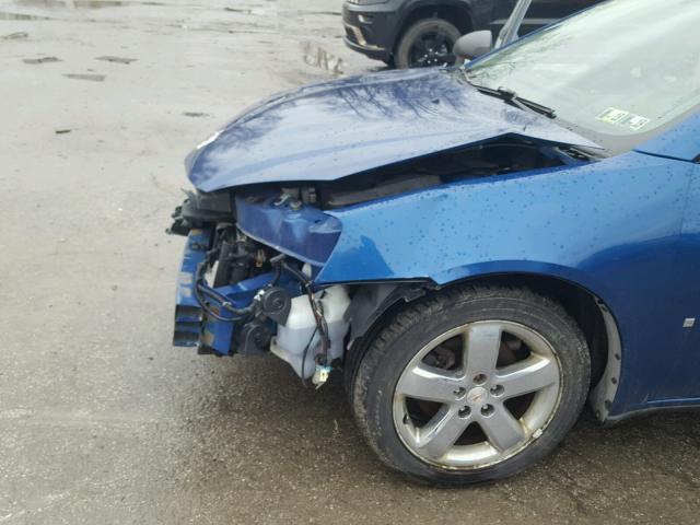 1G2ZH58N774235225 - 2007 PONTIAC G6 GT BLUE photo 9