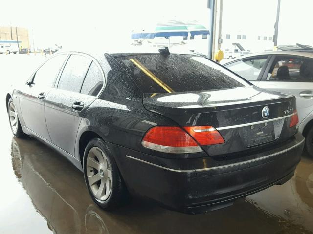 WBAHL83556DT00180 - 2006 BMW 750 I BLACK photo 3