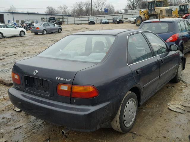 1HGEG8656RL021791 - 1994 HONDA CIVIC LX BLACK photo 4