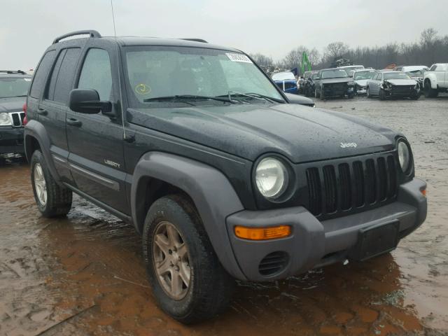 1J4GL48K74W153734 - 2004 JEEP LIBERTY SP BLACK photo 9