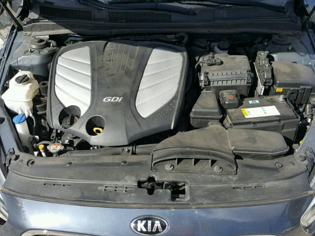 KNALN4D71E5155886 - 2014 KIA CADENZA PR BLUE photo 7