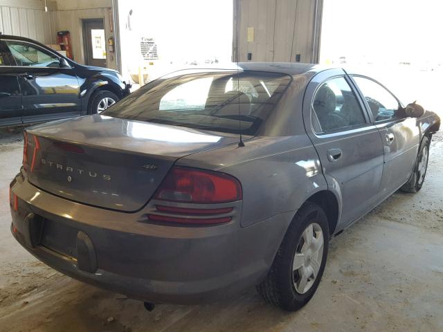 1B3EL46X35N569350 - 2005 DODGE STRATUS GRAY photo 4