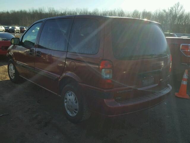 1GNDU03E92D308770 - 2002 CHEVROLET VENTURE RED photo 3