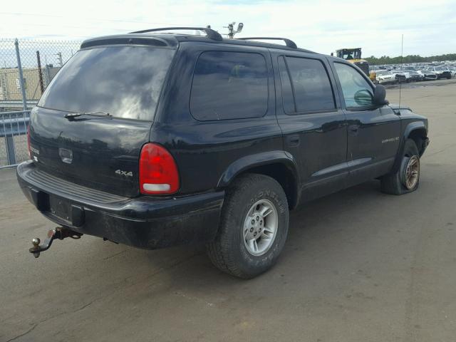 1B4HS28N2YF257496 - 2000 DODGE DURANGO BLACK photo 4