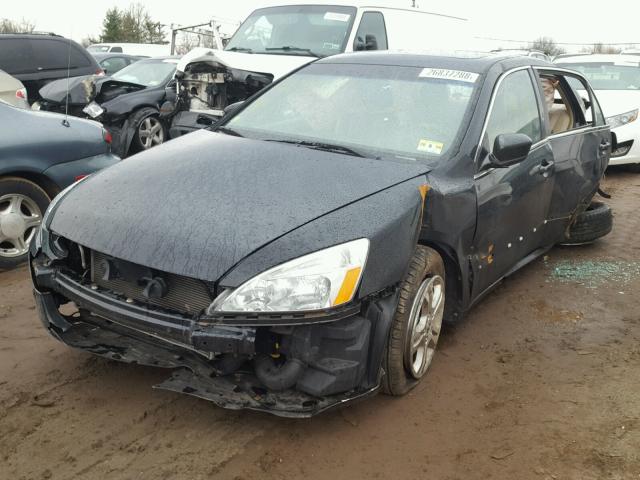 1HGCM56826A185989 - 2006 HONDA ACCORD EX BLACK photo 2