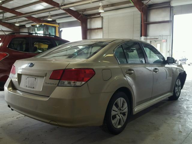 4S3BMCA66A3238758 - 2010 SUBARU LEGACY 2.5 TAN photo 4