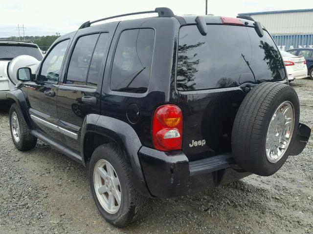 1J4GK58K86W140602 - 2006 JEEP LIBERTY LI BLACK photo 3