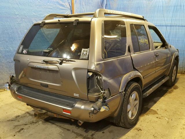 JN8DR09Y22W718508 - 2002 NISSAN PATHFINDER BROWN photo 4