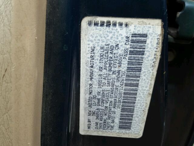 1Y1SK52871Z426750 - 2001 CHEVROLET GEO PRIZM 蓝色 照片 10