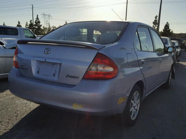 JT2BK12U620062930 - 2002 TOYOTA PRIUS SILVER photo 4