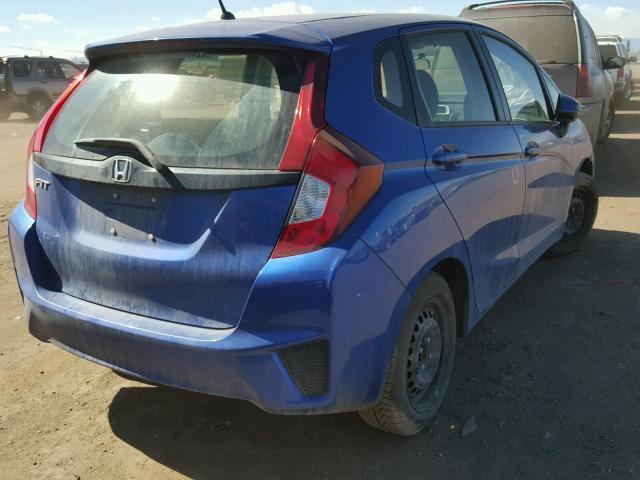 JHMGK5H53GX032656 - 2016 HONDA FIT LX BLUE photo 4