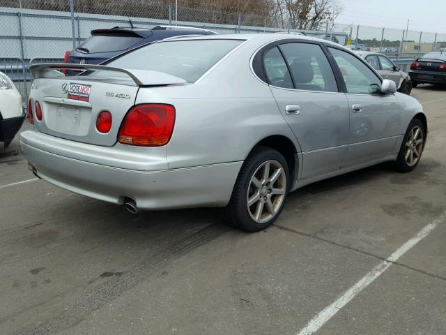 JT8BL69S930012786 - 2003 LEXUS GS 430 SILVER photo 4