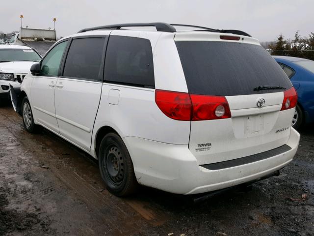 5TDZK23C88S140809 - 2008 TOYOTA SIENNA CE WHITE photo 3