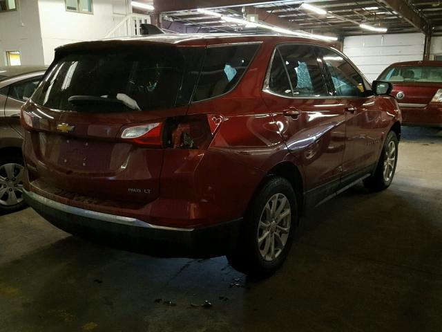 3GNAXSEV9JS533854 - 2018 CHEVROLET EQUINOX LT RED photo 4