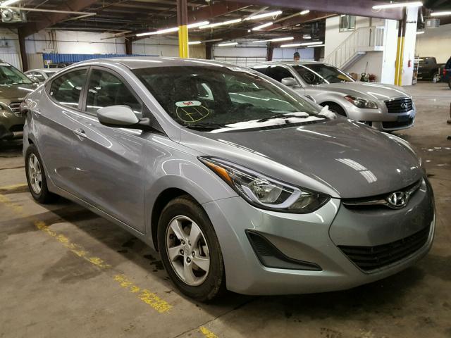 5NPDH4AE3FH645409 - 2015 HYUNDAI ELANTRA SE GRAY photo 1