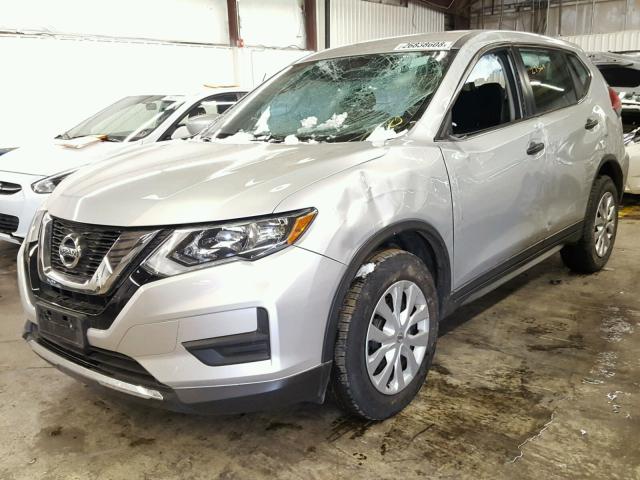 KNMAT2MV2HP555094 - 2017 NISSAN ROGUE S SILVER photo 2