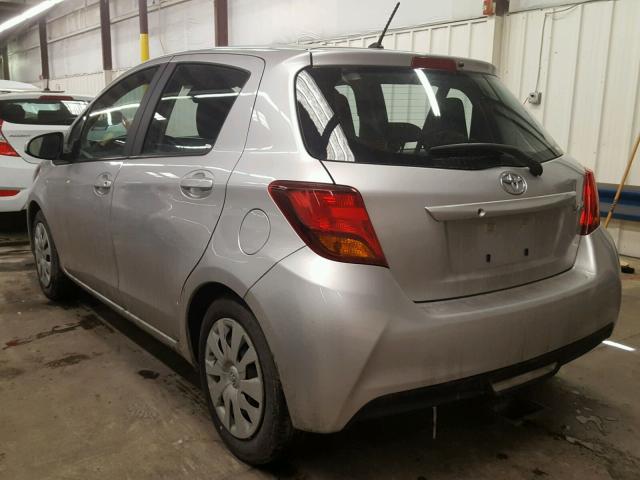 VNKKTUD38HA078194 - 2017 TOYOTA YARIS L SILVER photo 3