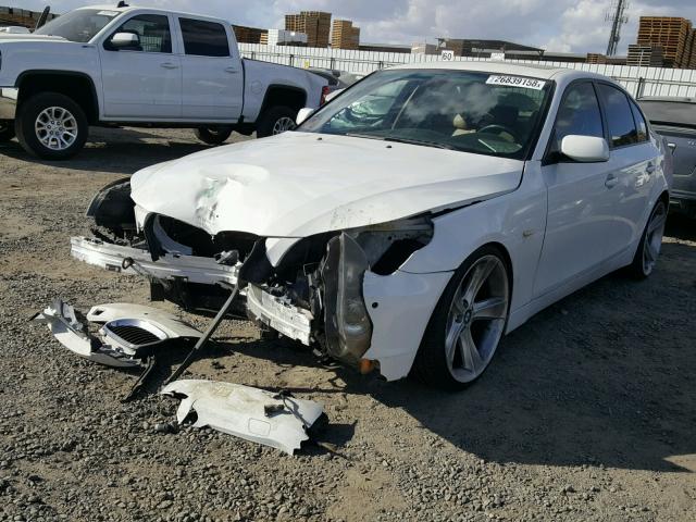 WBANB53577CP05629 - 2007 BMW 550 I WHITE photo 2