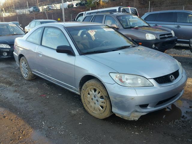 1HGEM22515L068944 - 2005 HONDA CIVIC LX SILVER photo 1