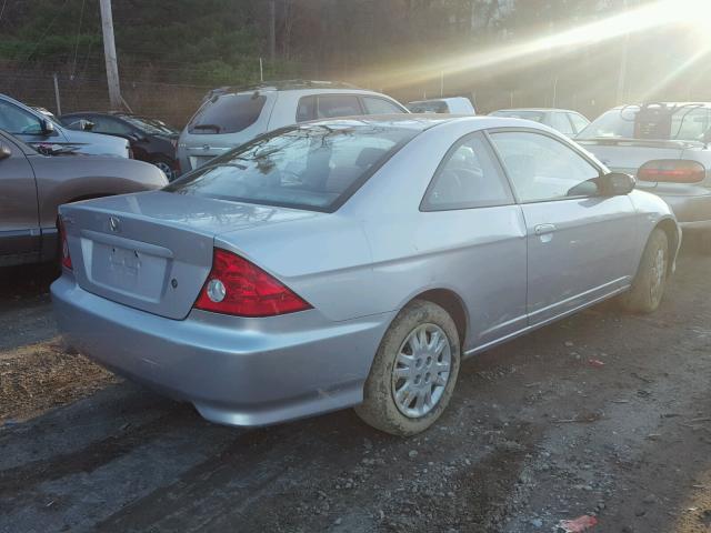 1HGEM22515L068944 - 2005 HONDA CIVIC LX SILVER photo 4