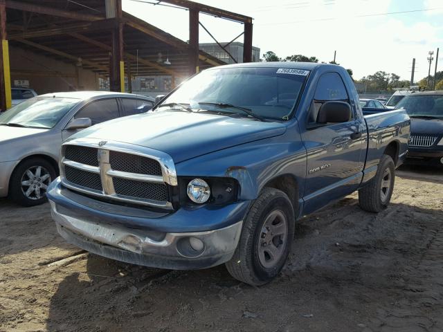 1D7HA16NX3J618813 - 2003 DODGE RAM 1500 S BLUE photo 2