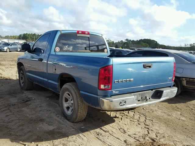 1D7HA16NX3J618813 - 2003 DODGE RAM 1500 S BLUE photo 3