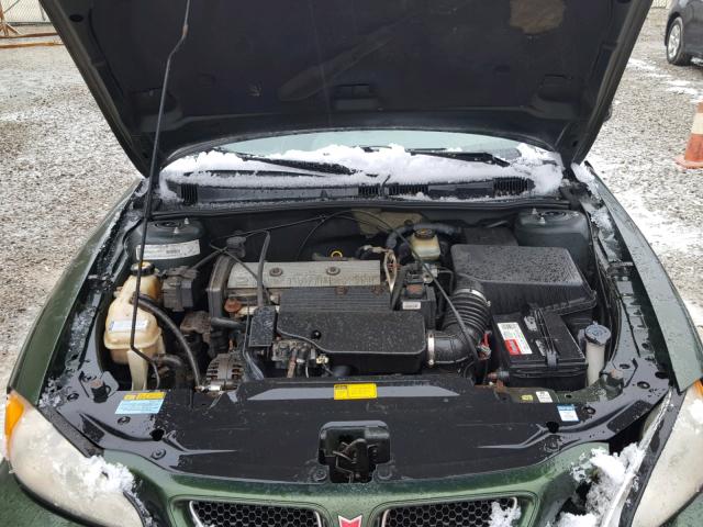 1G2NE12T9YM774311 - 2000 PONTIAC GRAND AM S მწვანე ფოტო 7