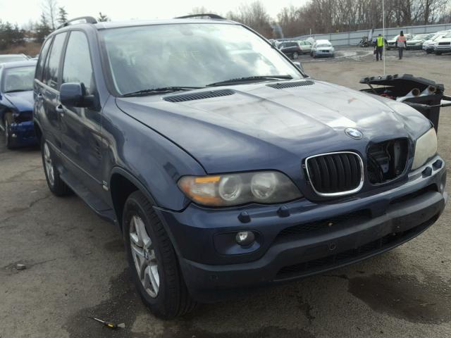 5UXFA135X4LU21098 - 2004 BMW X5 3.0I BLUE photo 1