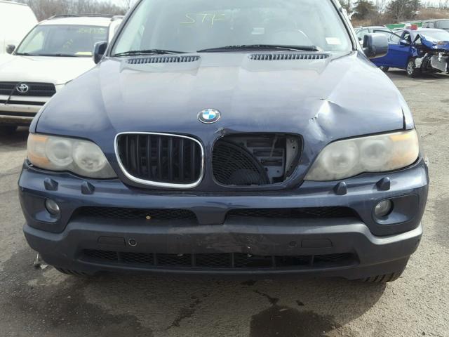 5UXFA135X4LU21098 - 2004 BMW X5 3.0I BLUE photo 9