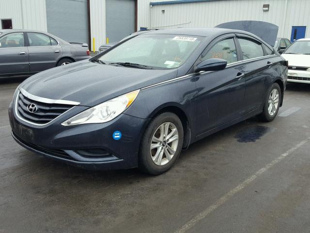 5NPEB4AC6CH435676 - 2012 HYUNDAI SONATA GLS BLUE photo 2