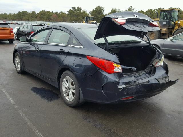 5NPEB4AC6CH435676 - 2012 HYUNDAI SONATA GLS BLUE photo 3