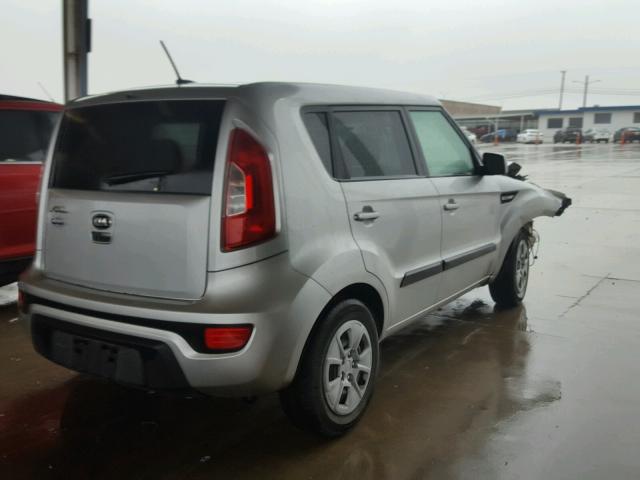 KNDJT2A55D7768491 - 2013 KIA SOUL SILVER photo 4