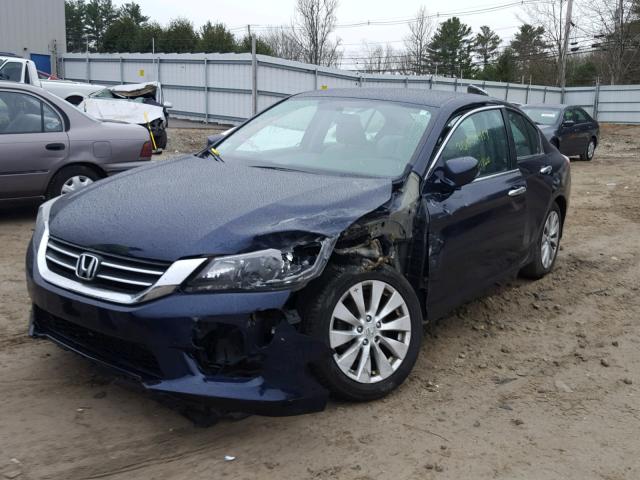 1HGCR2F79EA188376 - 2014 HONDA ACCORD EX BLUE photo 2