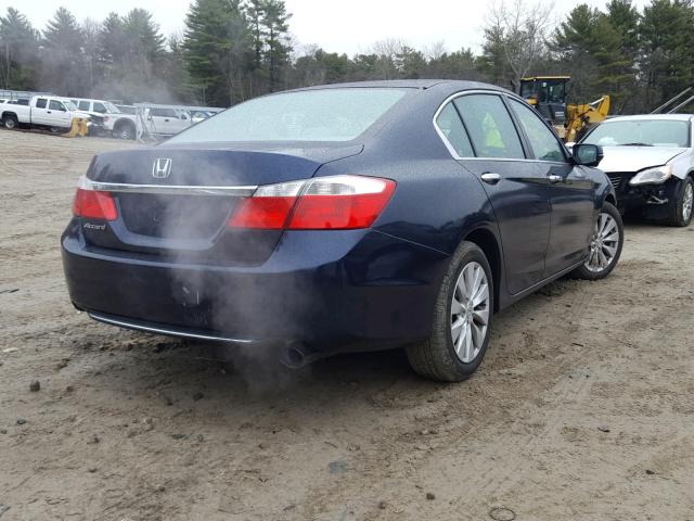 1HGCR2F79EA188376 - 2014 HONDA ACCORD EX BLUE photo 4