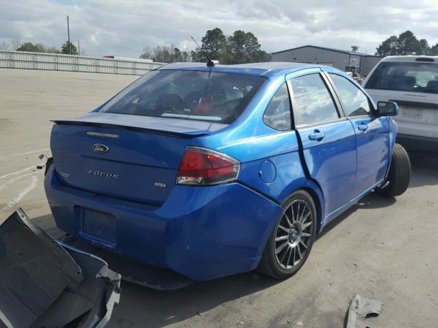 1FAHP3GN0AW114537 - 2010 FORD FOCUS SES BLUE photo 4